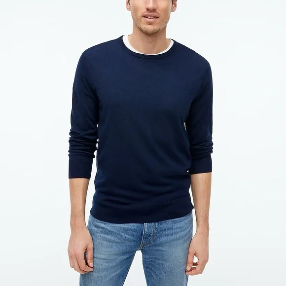 Pull J.Crew 100% Laine Mérinos - Bleu Marine - Taille XL - Occasion Très Bon état
